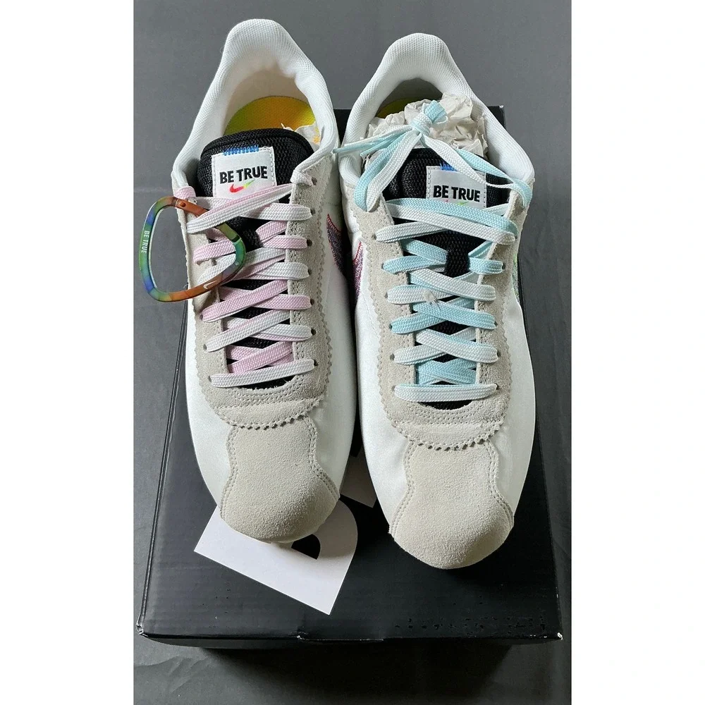 Nike Cortez Be True Summit White Multi-Color DR5491-100 Mens 8.5 Womens 10
